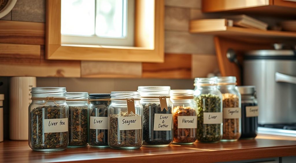 liver detox tea, tea storage, herbal freshness