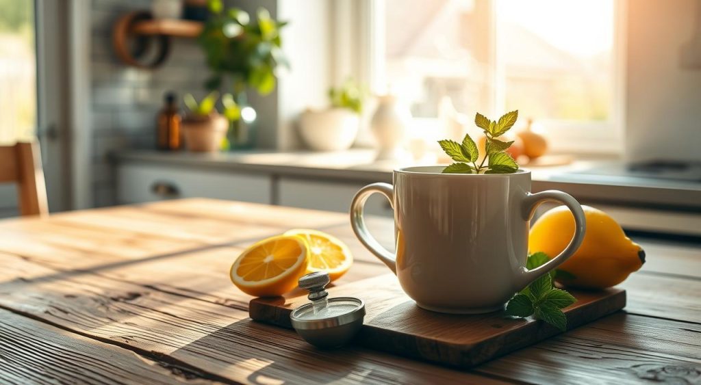 daily detox tea routine