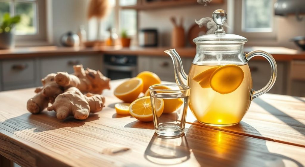 preparing liver detox tea