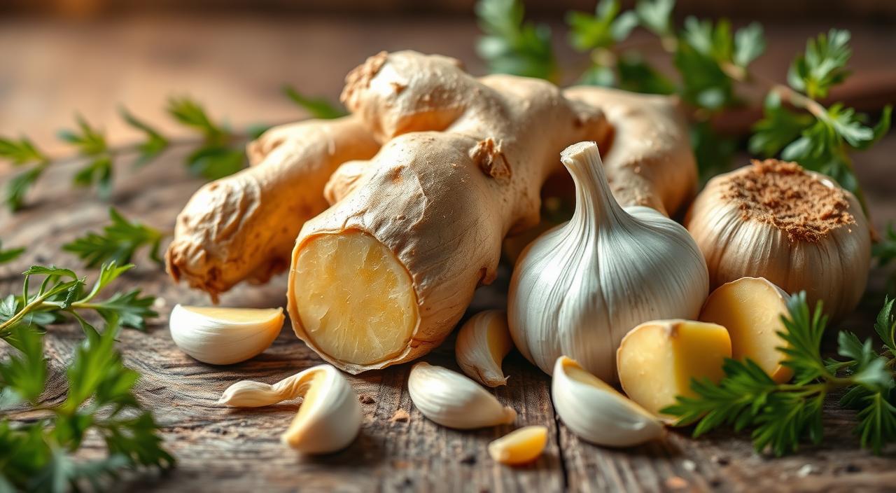 ginger and garlic