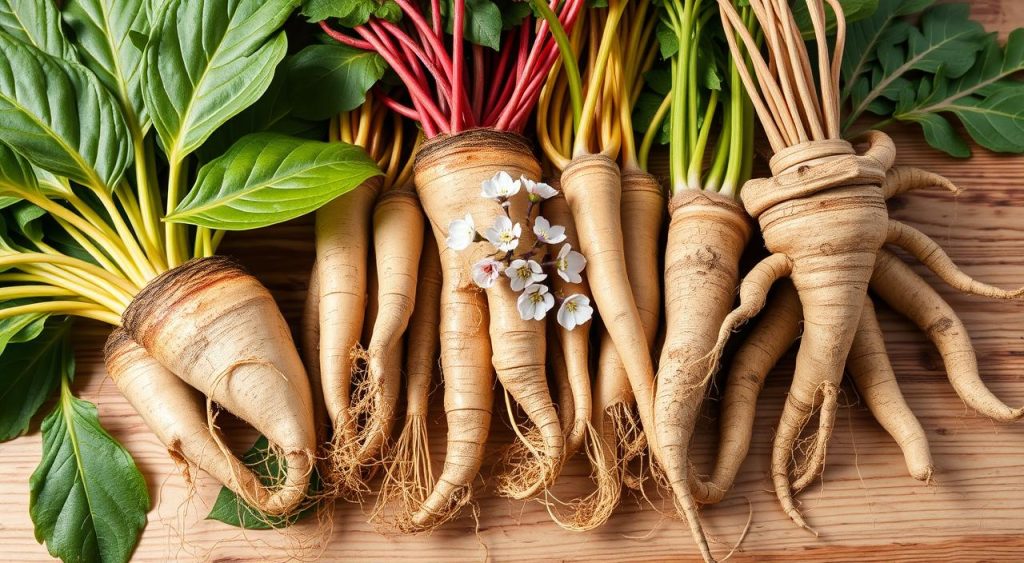 Different types of ginseng