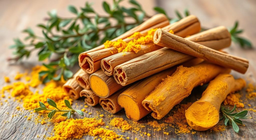 cinnamon and turmeric