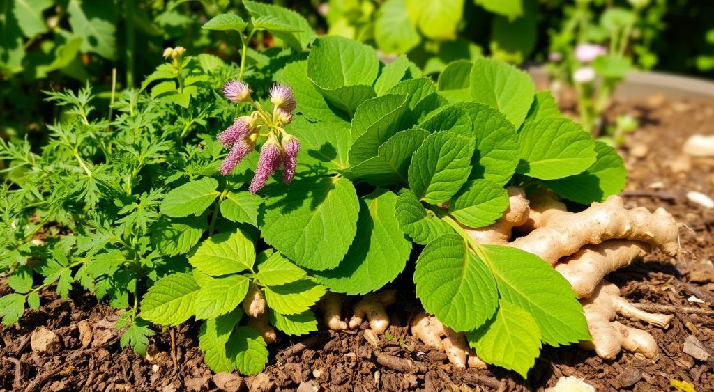 stinging nettle, butterbur, ginger