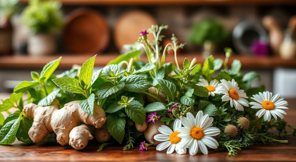 digestion-improving herbs, anti-bloating herbs