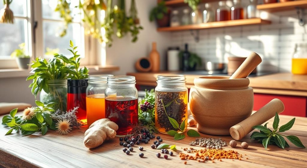 Immune-Boosting Herbal Tincture Preparation