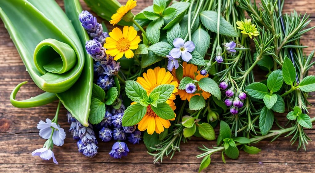 Natural Compounds in Skin Care Herbs